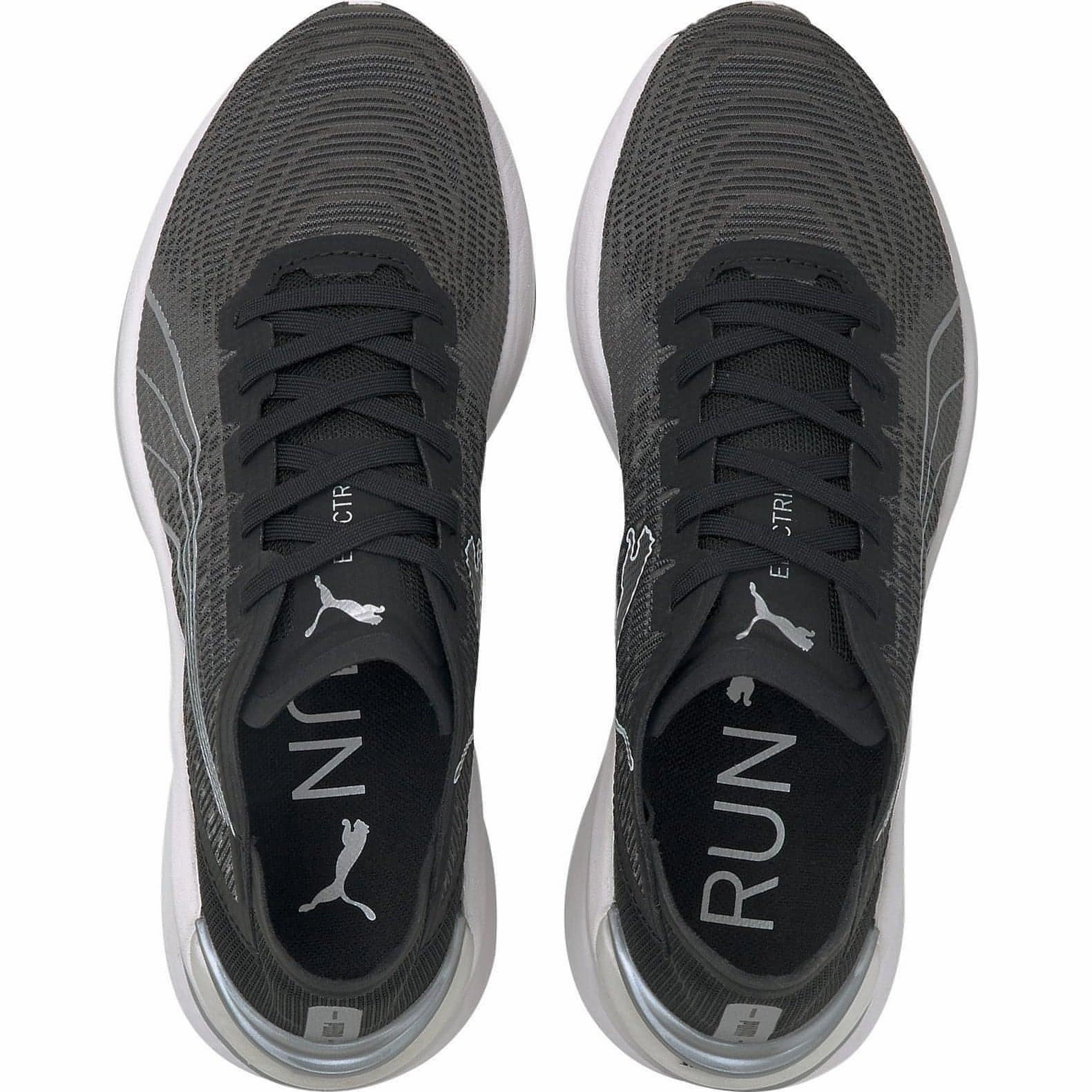 Puma Electrify Nitro Womens Running Shoes - Black running with compression socks