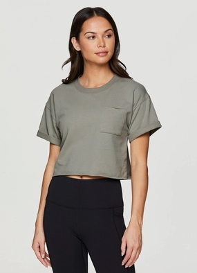 Organic Cotton Everyday Cropped Tee Smooth Look