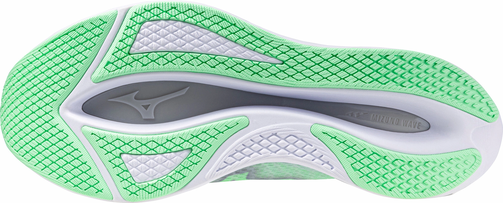 Mizuno Wave Rebellion Flash 2 Mens Running Shoes - Green Track Shock Absorption Sole
