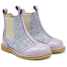 Angulus Chelsea St?vle Lilac/Congetti Glitter/Beige Elastic Adjustable Fastening Anti Odor Stylish Explorer