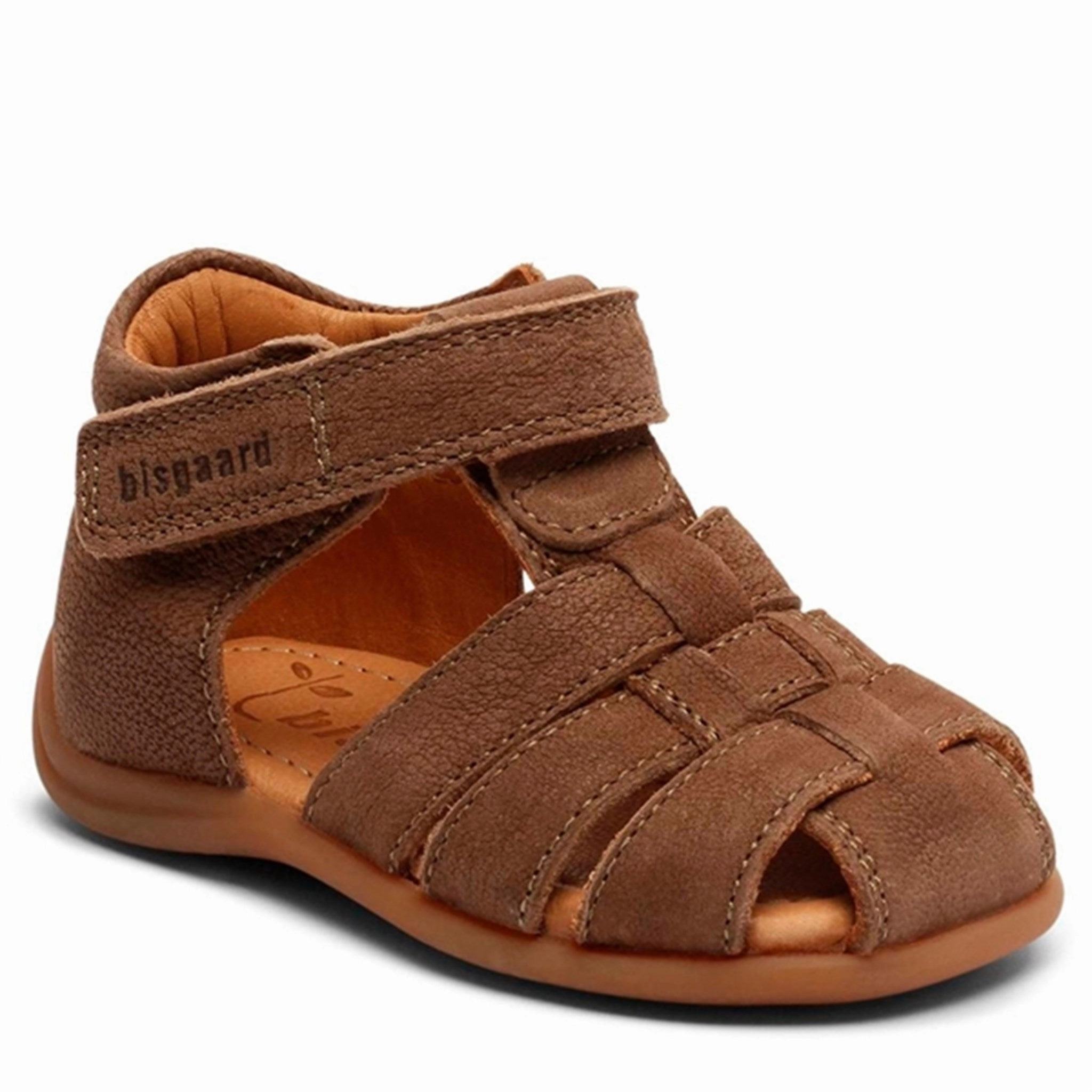 Rubberized Grip Coating Non-Slip Shoes Bisgaard Carly Sandal Chocolate