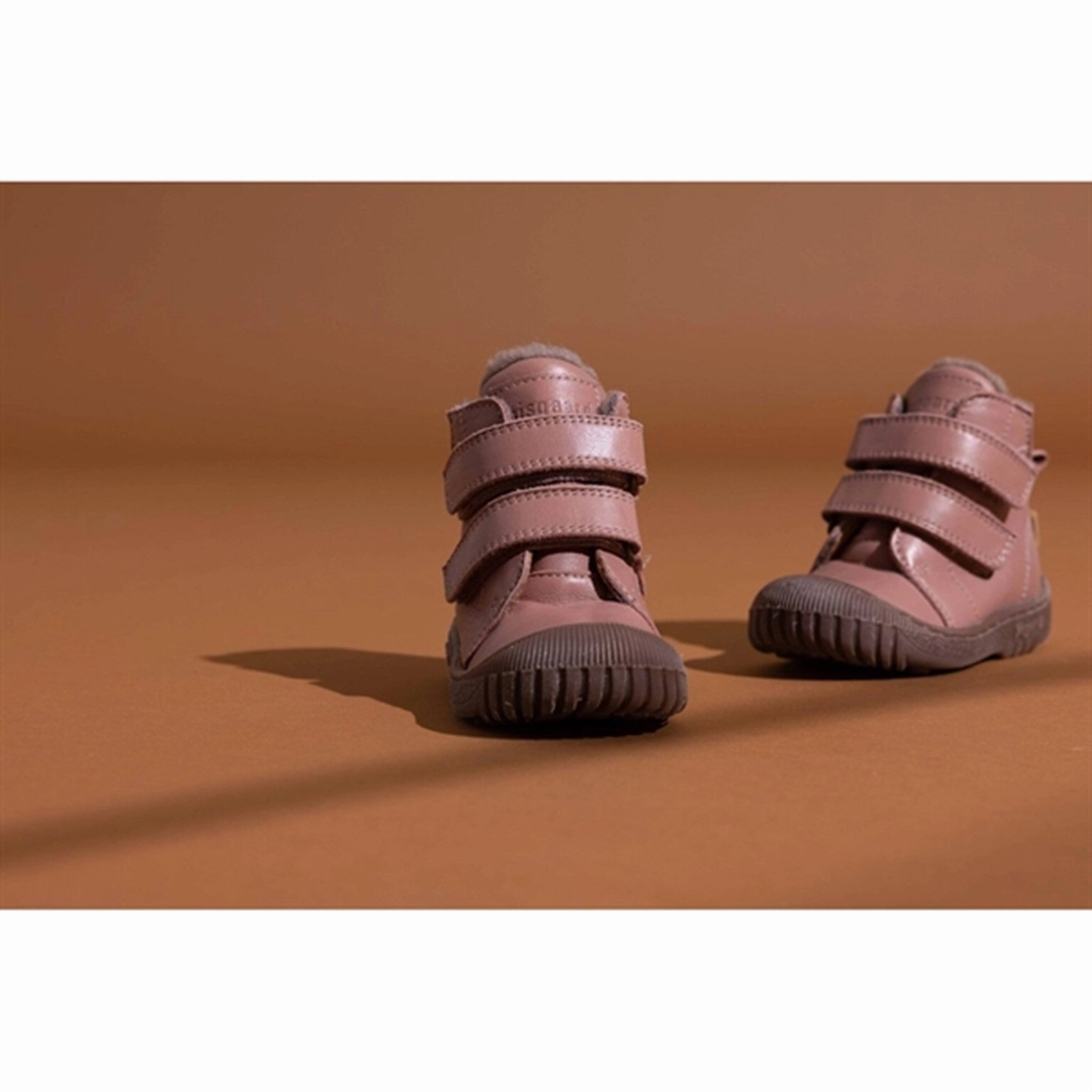 Bisgaard Evon Tex Shoes Misty Nude Shock Absorbing Mountain Climber Comfort Buckles