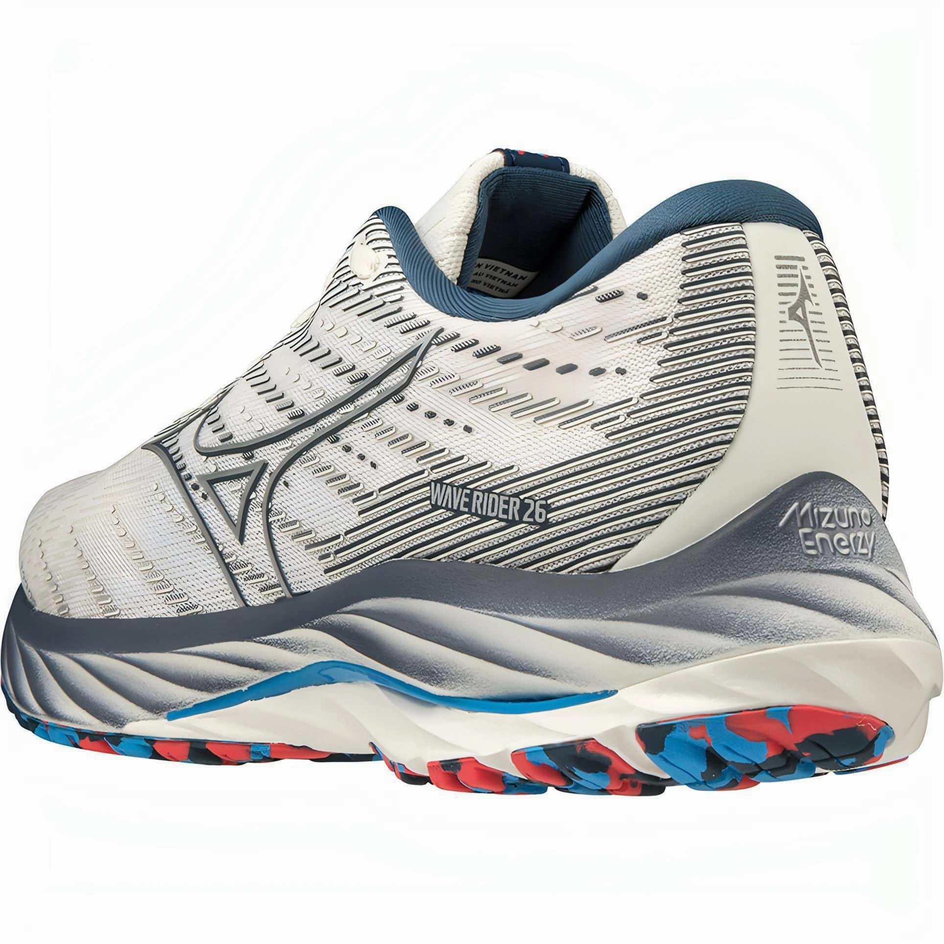 Mizuno Wave Rider 26 Womens Running Shoes - White heat - resistant - design shoes Thermoregulating Layers