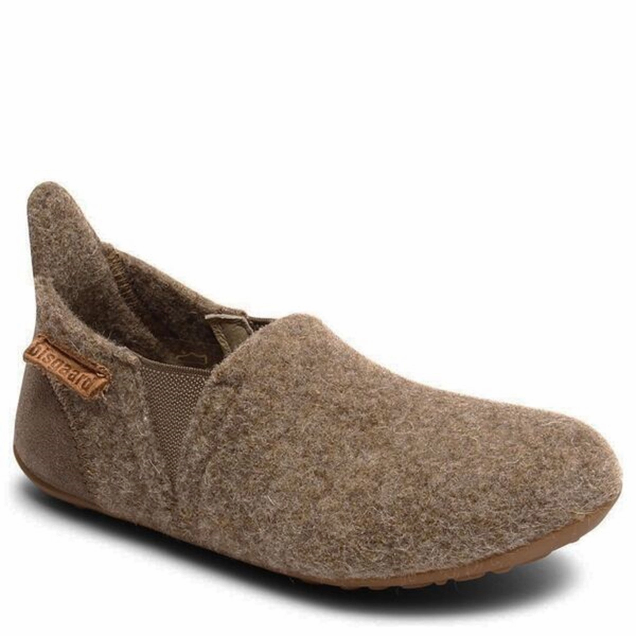 Bisgaard Indoor Shoes Wool Velcro Camel Beach Ready Slides