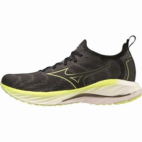 Mizuno Wave Neo Wind Mens Running Shoes - Black Tread Durability Reinforcement running in a national park shoes