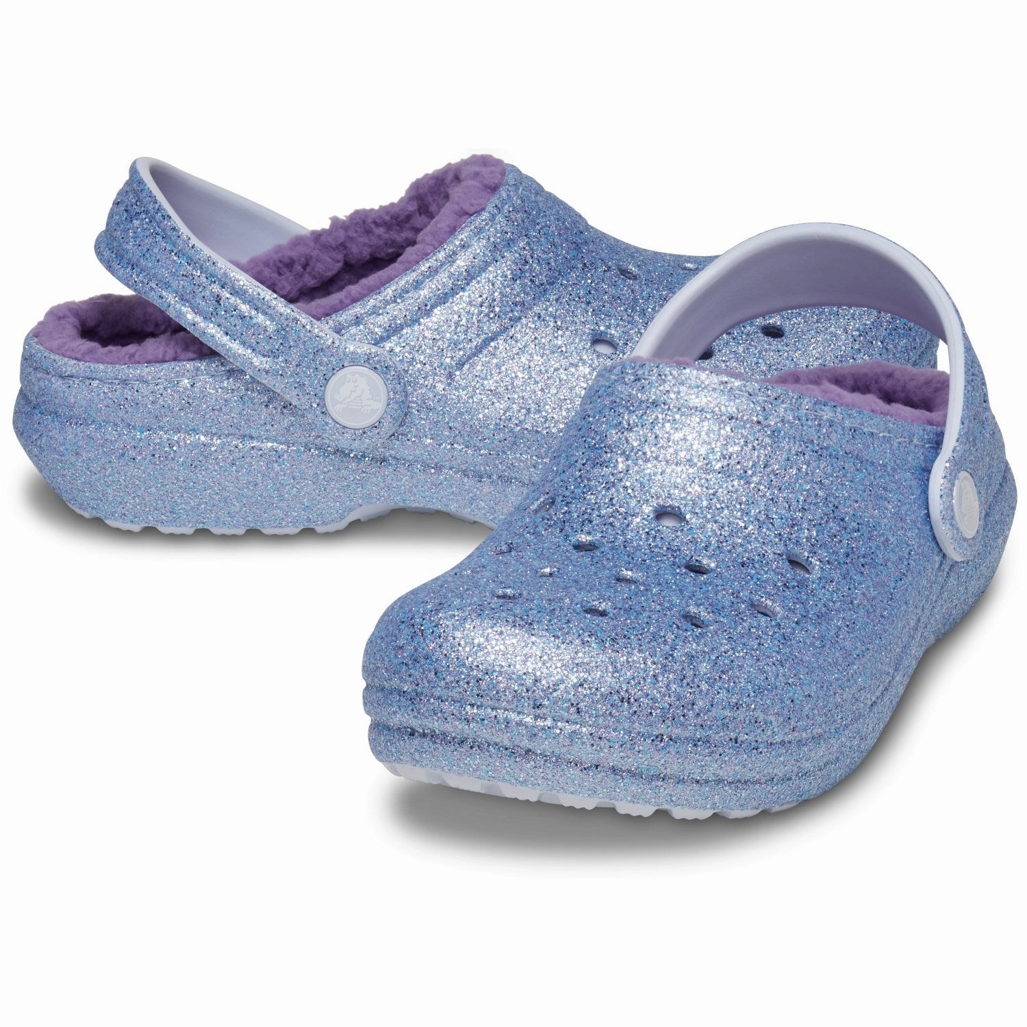 Urban Casual Crocs Frosted Glitter Classic Lined Glitter Clog