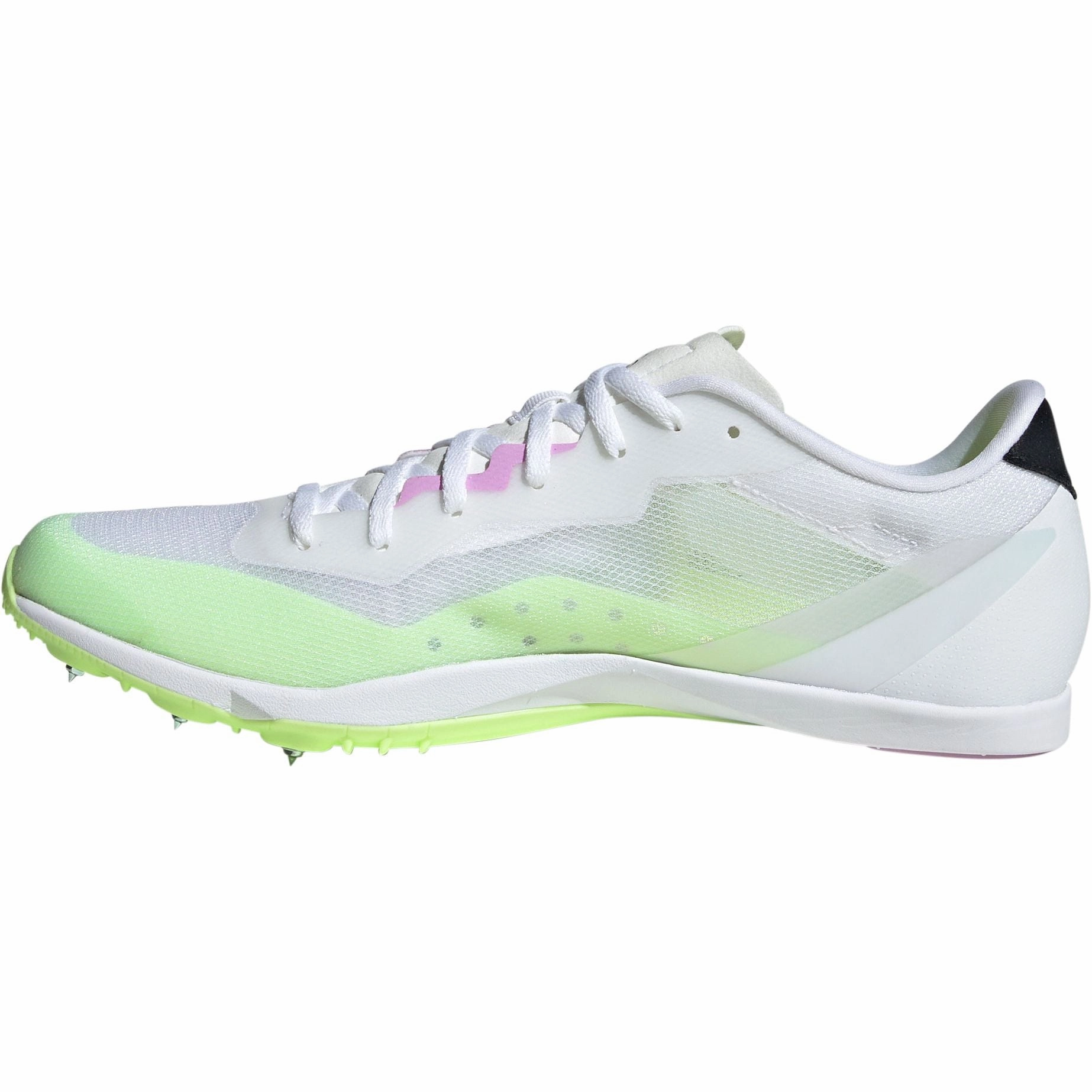 Knee Drive School Match adidas Distancestar Running Spikes - White