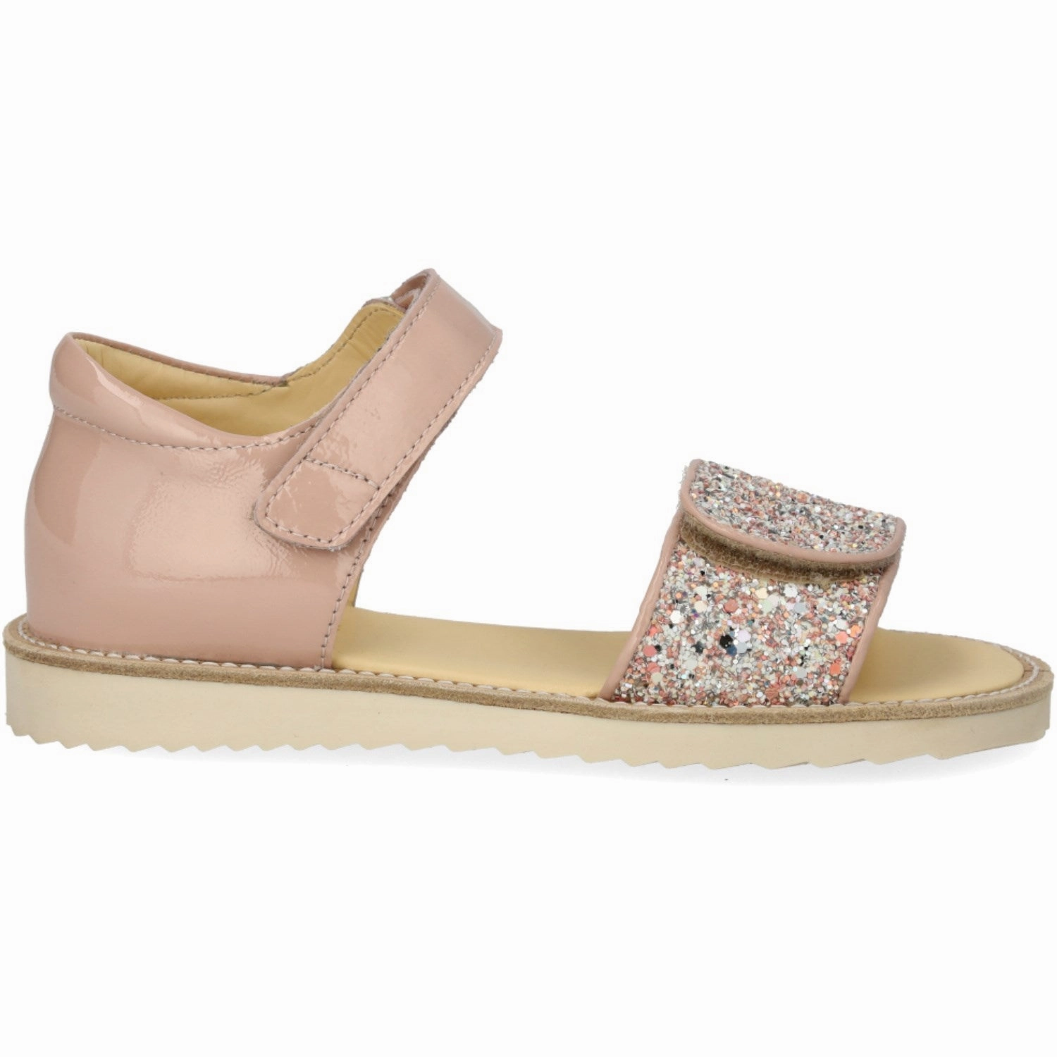 Angulus Rosebud/Rosebud Glitter Laksandal Med Funklende Glitterdetalje Practical Design Zip Up Design