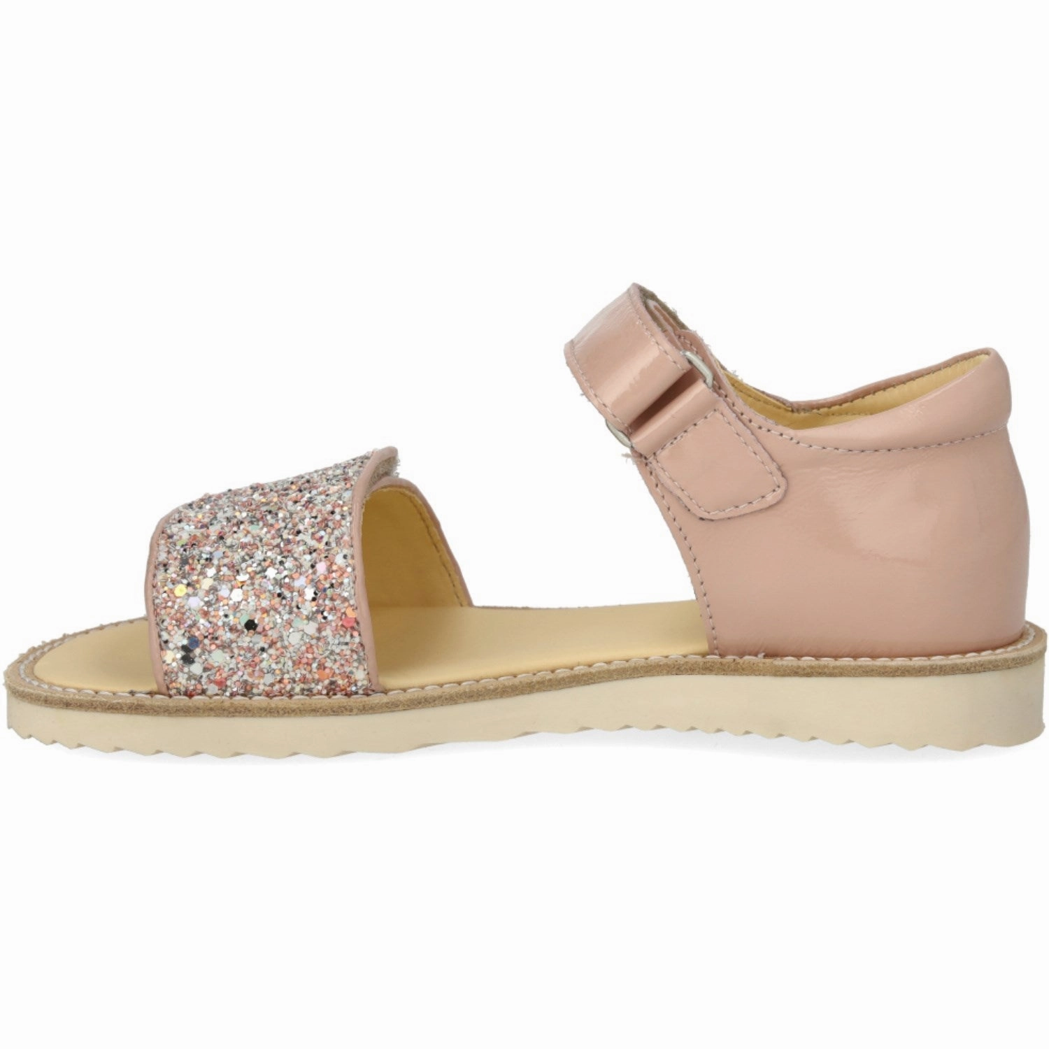 Angulus Rosebud/Rosebud Glitter Laksandal Med Funklende Glitterdetalje Outdoor Wear Comfort Slip-On Sandals