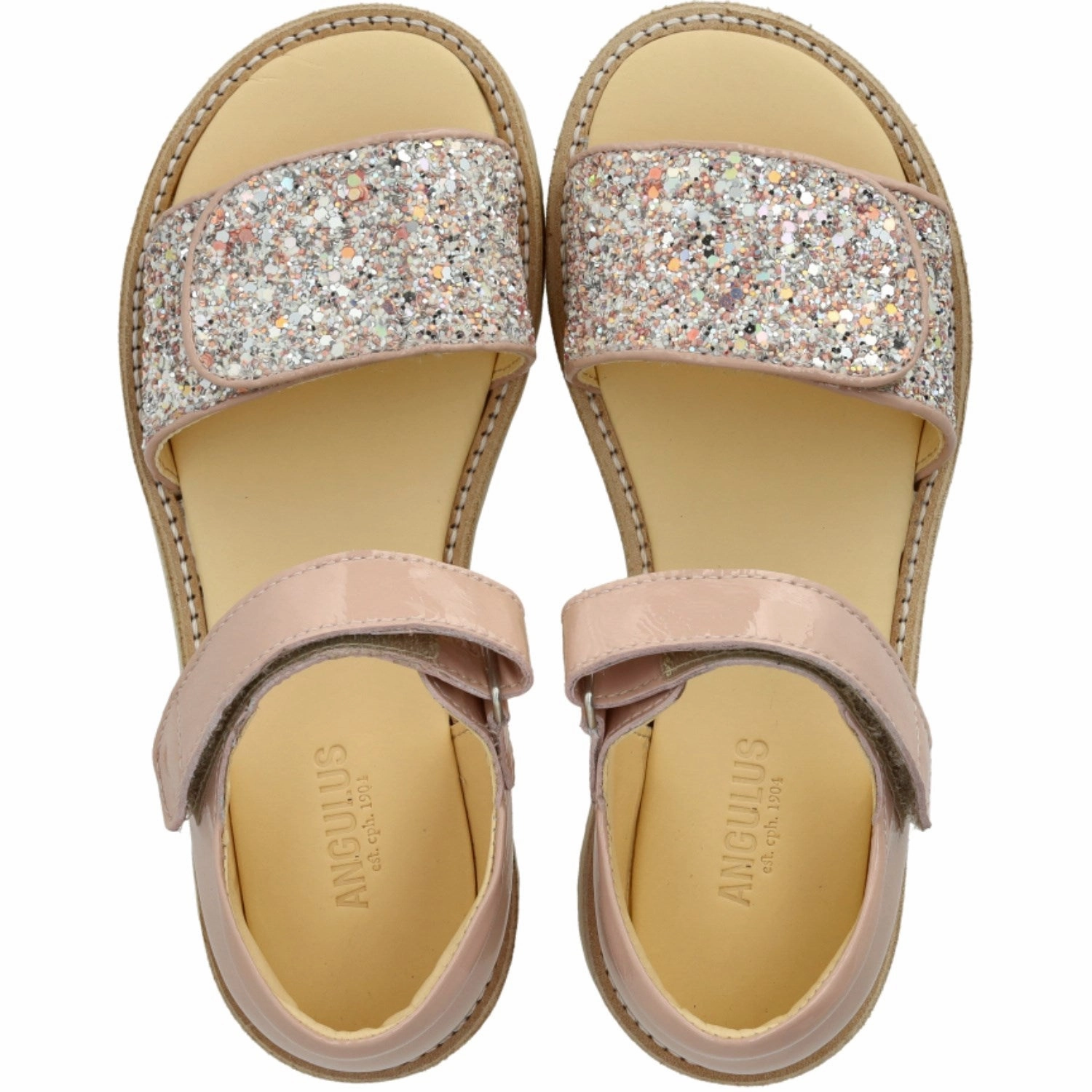 Angulus Rosebud/Rosebud Glitter Laksandal Med Funklende Glitterdetalje Comfortable For Fitness