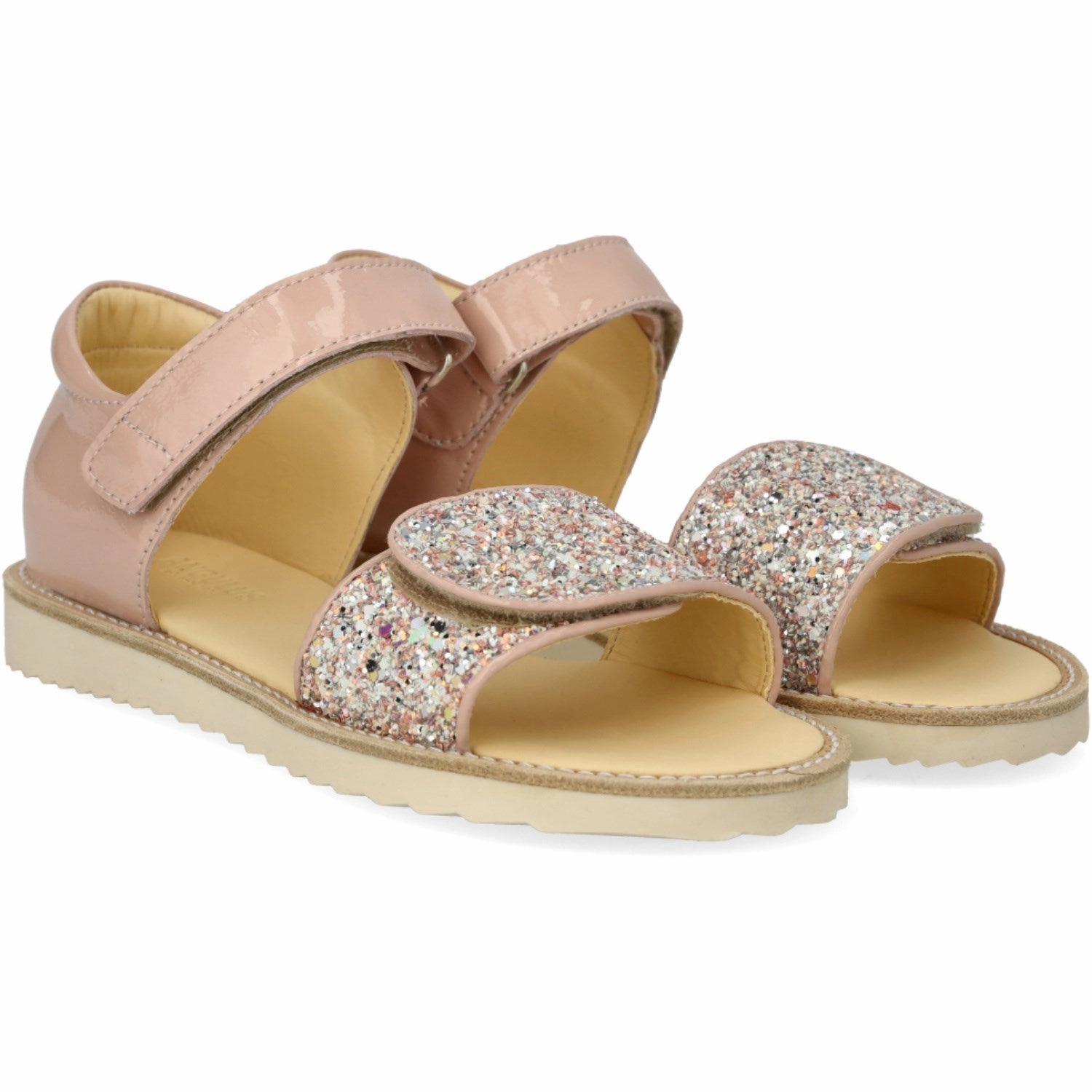 Angulus Rosebud/Rosebud Glitter Laksandal Med Funklende Glitterdetalje Gel cushion