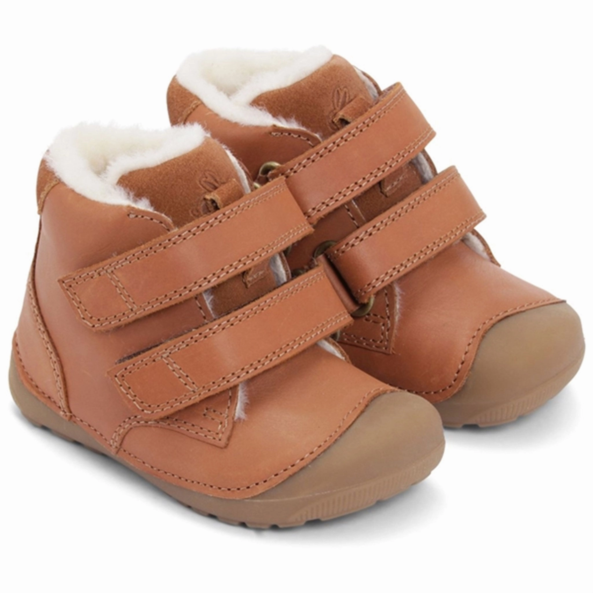 Bundgaard Petit Mid Winter Strap Prewalker Cognac WS Comfortable Design