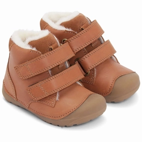 Bundgaard Petit Mid Winter Strap Prewalker Cognac WS Comfortable Design