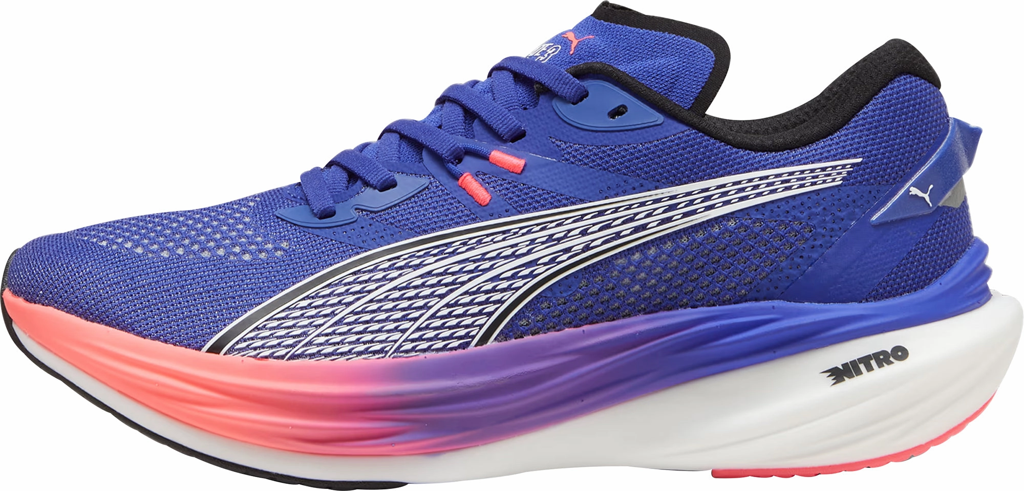 marathon - ready Puma Deviate Nitro 3 Mens Running Shoes - Blue