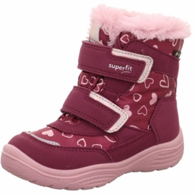 Parent Breathable Lining Superfit Red/Pink Crystal Boots