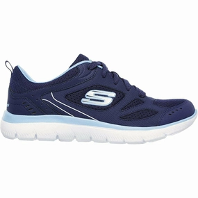 Skechers Summits Suited Womens Training Shoes - Navy Fit Profile