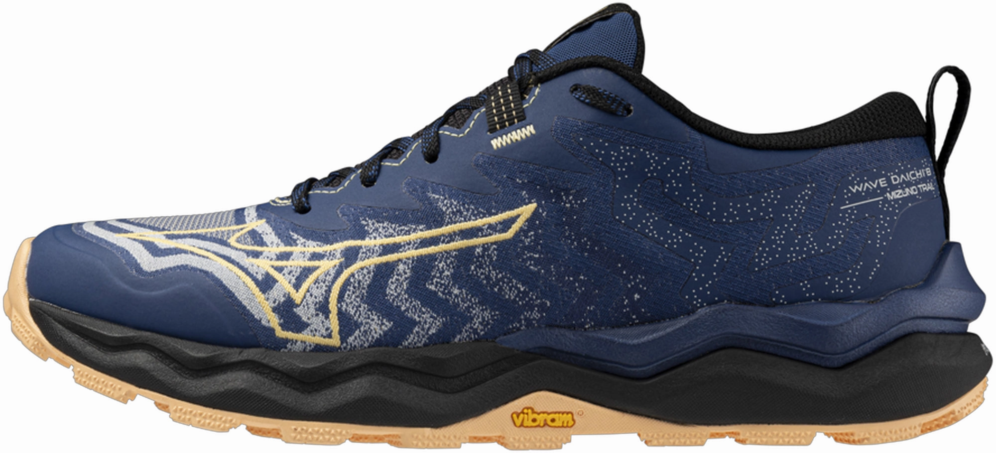 Mizuno Wave Daichi 8 Womens Trail Running Shoes - Blue Comfort Strap Proprioception Enhancing Design