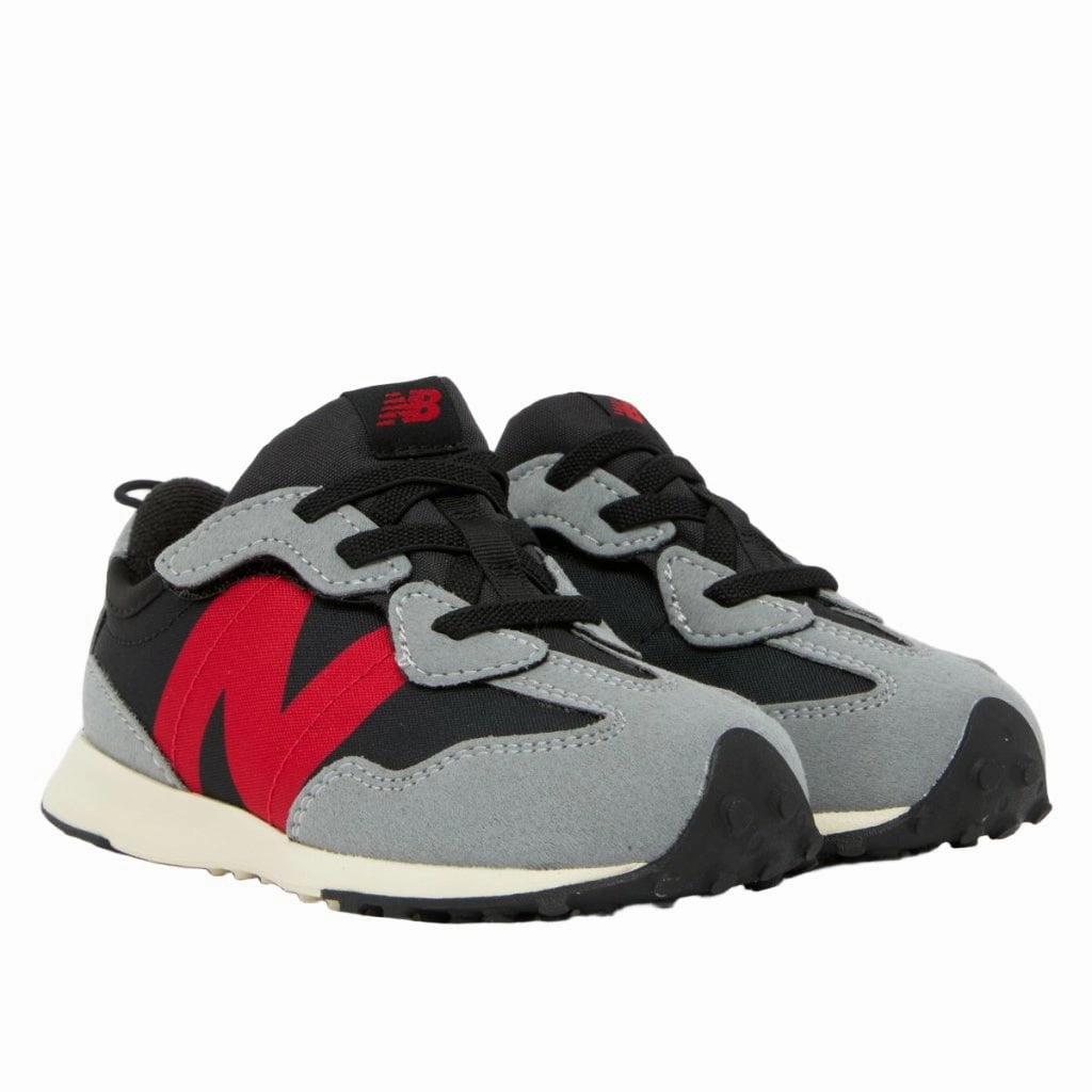 Sporty arch High Abrasion Zones New Balance 327 Hook & Loop Infant