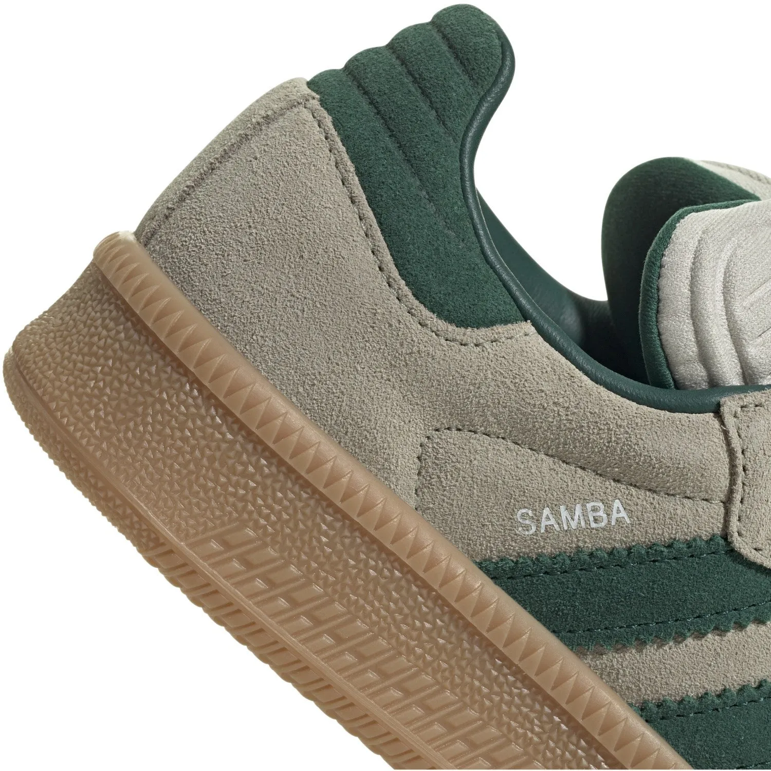adidas Originals Putty Grey/Collegiate Green/Gum 3 Samba Xlg J Sneakers Street traction Walking Power