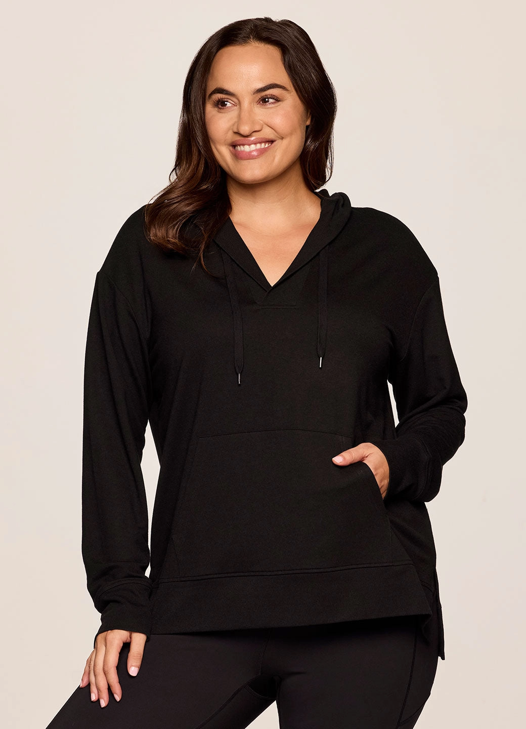 Cuffed Bright Plus Long Weekend Hoodie Tunic