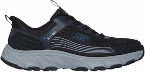 Skechers Hillcrest 2.0 Mens Walking Shoes - Black curved sole school wear