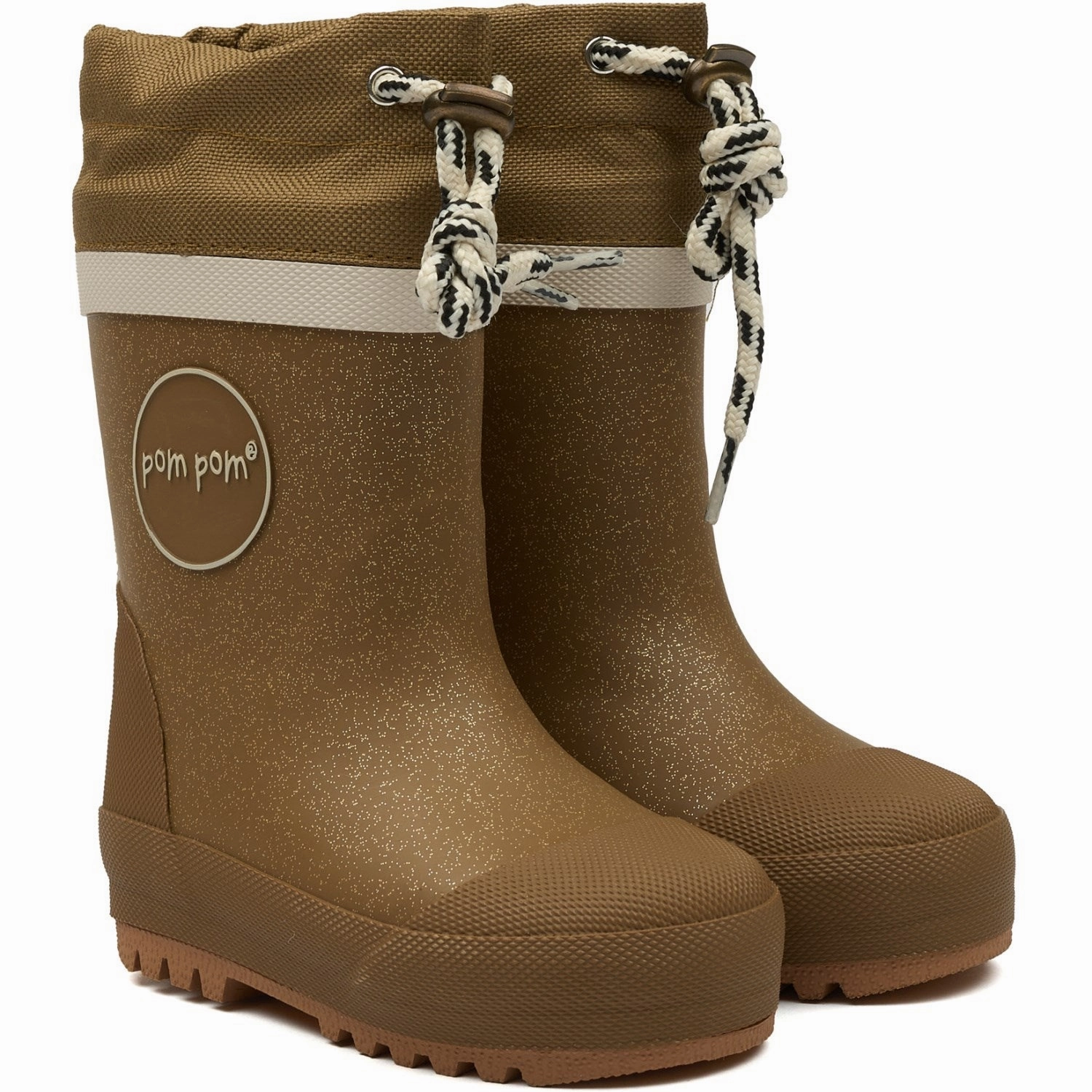 Traction Line Pom Pom Gold Glitter GumBoots? Thermo