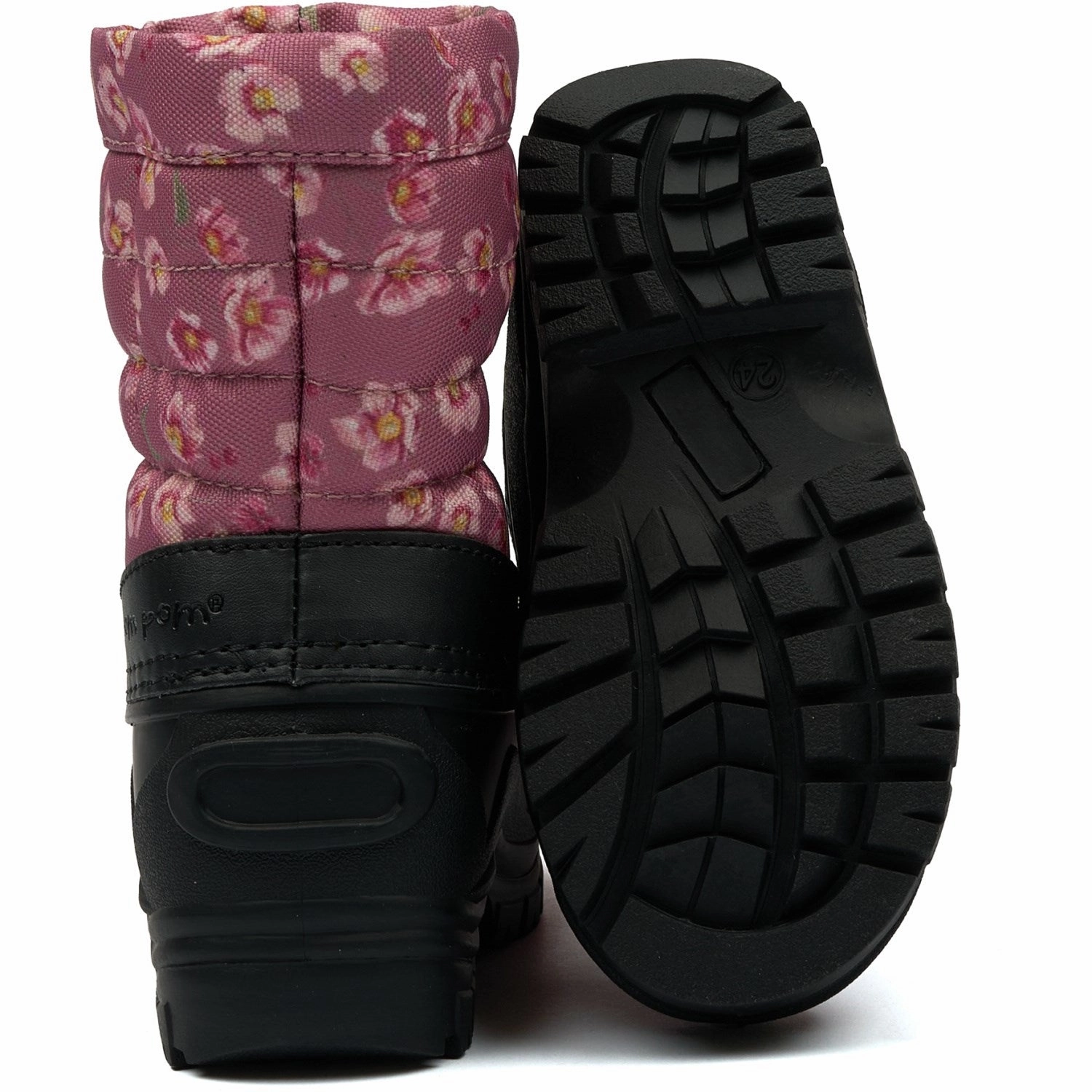 Rough texture Pom Pom Autumn Anemone AOP PmWill Winter Boot