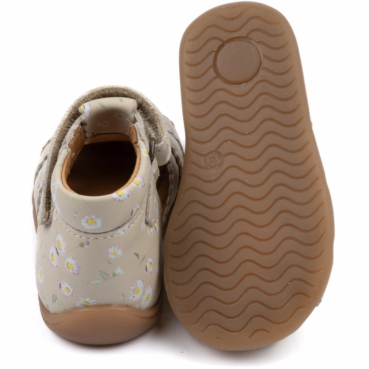 Pom Pom Bellis Starters? Scallop Velcro Sandal Recycled Fabric Webbing