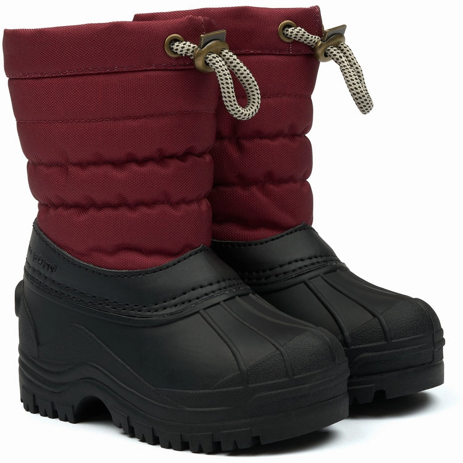 Pom Pom Biking Red PmWill Winter Boot Suede Surface