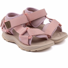 Pom Pom Bright Rose Trecking Sandal Velcro Holiday Ready Responsive