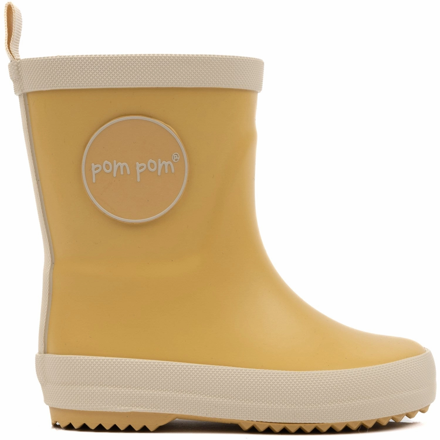 Snow Day Pom Pom Dusty Yellow GumBoots? Solid