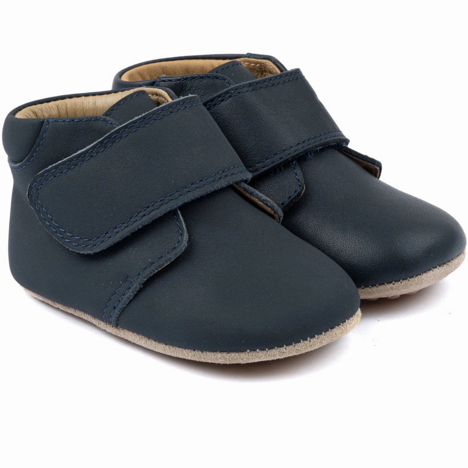 Pom Pom Navy Beginners? Shoe Velcro LaceUp Smart Fit