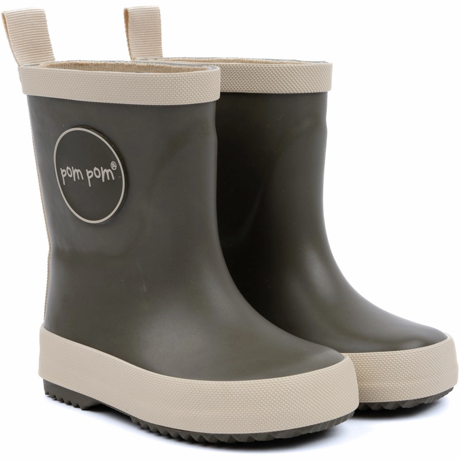 Pom Pom Rubber Boots Hunter Green Insulated Cold Climate Daily Rugged