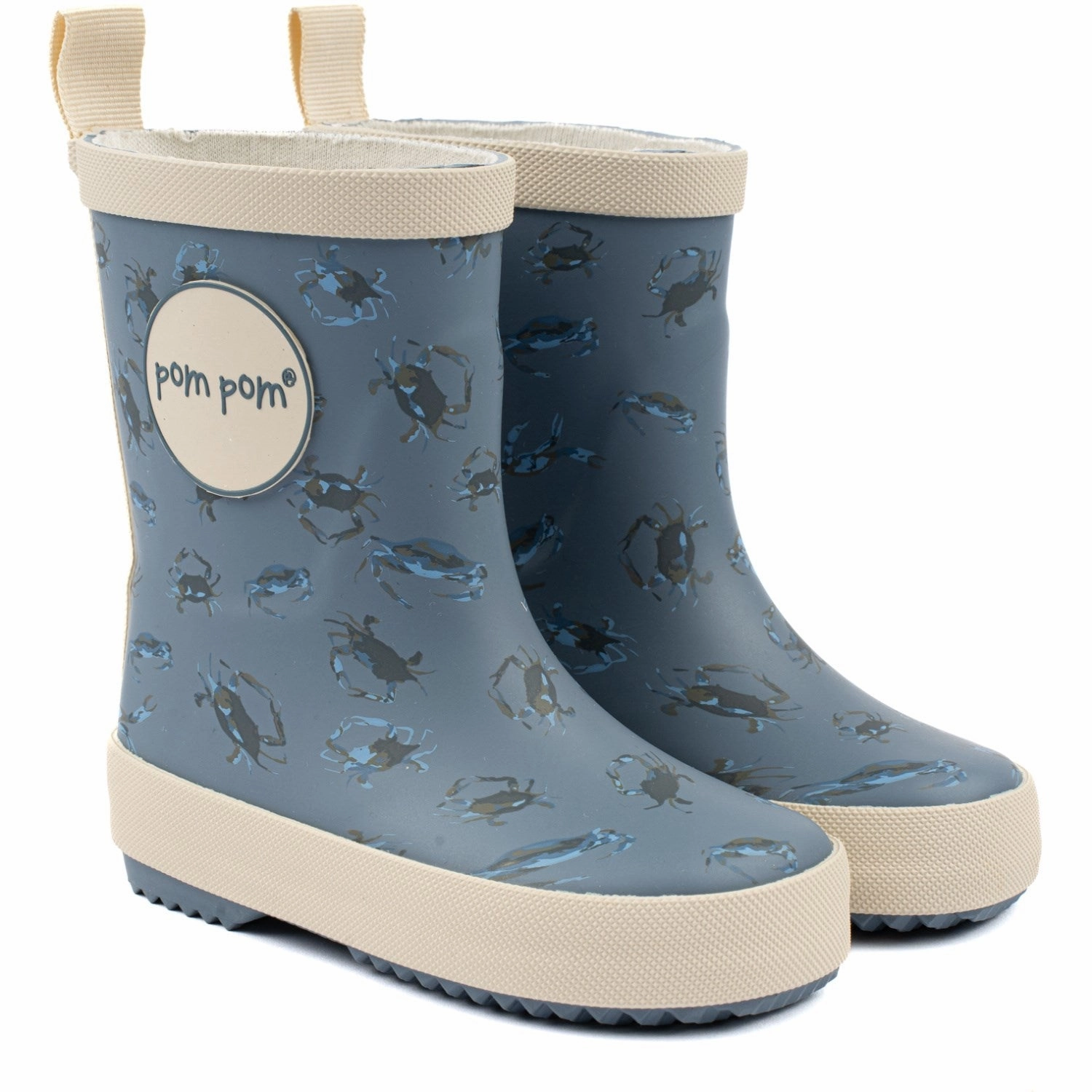 All-Weather Design. Pom Pom Sea AOP Rubber Boot AOP