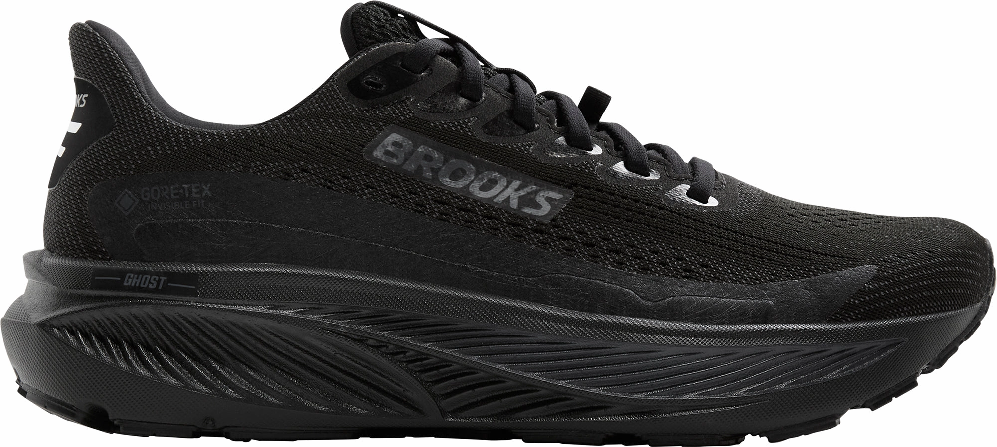 Ground Contact Technology Brooks Ghost 17 GORE-TEX Womens Running Shoes - Black