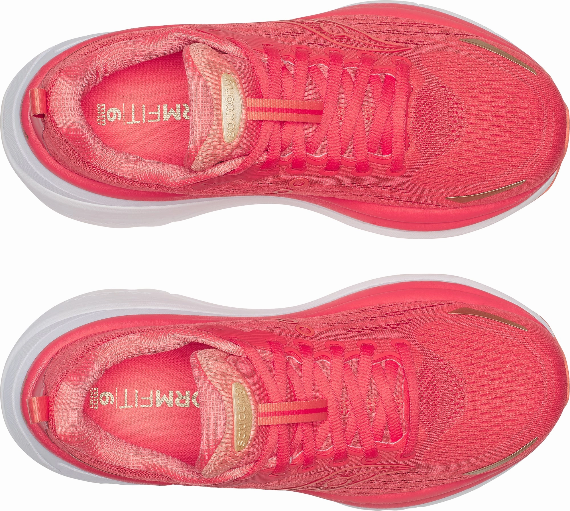 Zumba Tuned Impact Zones Saucony Hurricane 25 Womens Running Shoes - Pink