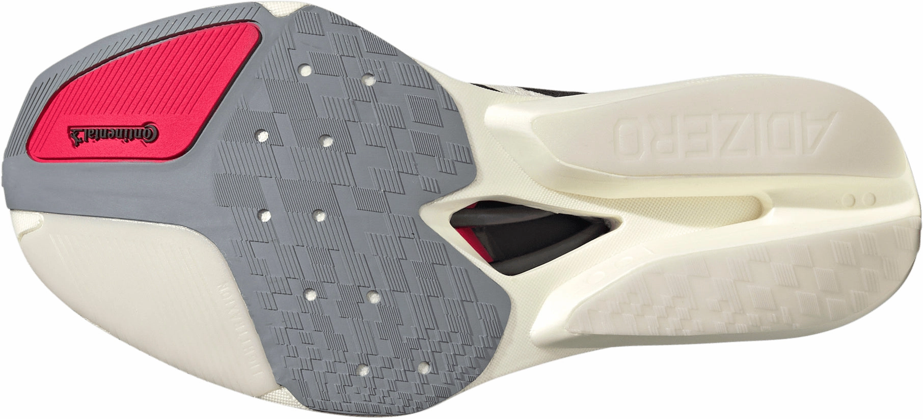 cushioned flexible shoes Flexible Outsole Tech adidas Adizero Prime X3 Strung Running Shoes - White