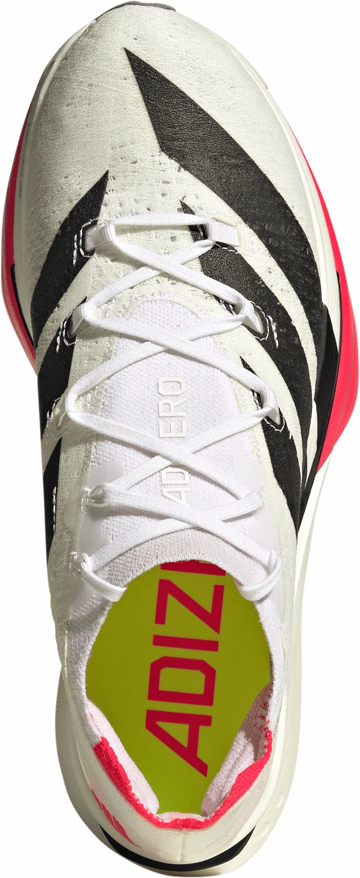 Responsive Bounce Cushioning Flex Zone Engineering adidas Adizero Prime X3 Strung Running Shoes - White
