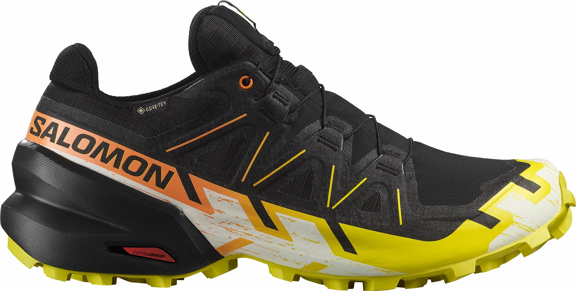 Salomon Speedcross 6 GORE-TEX Mens Trail Running Shoes - Black Ultra Responsive Foam Compound