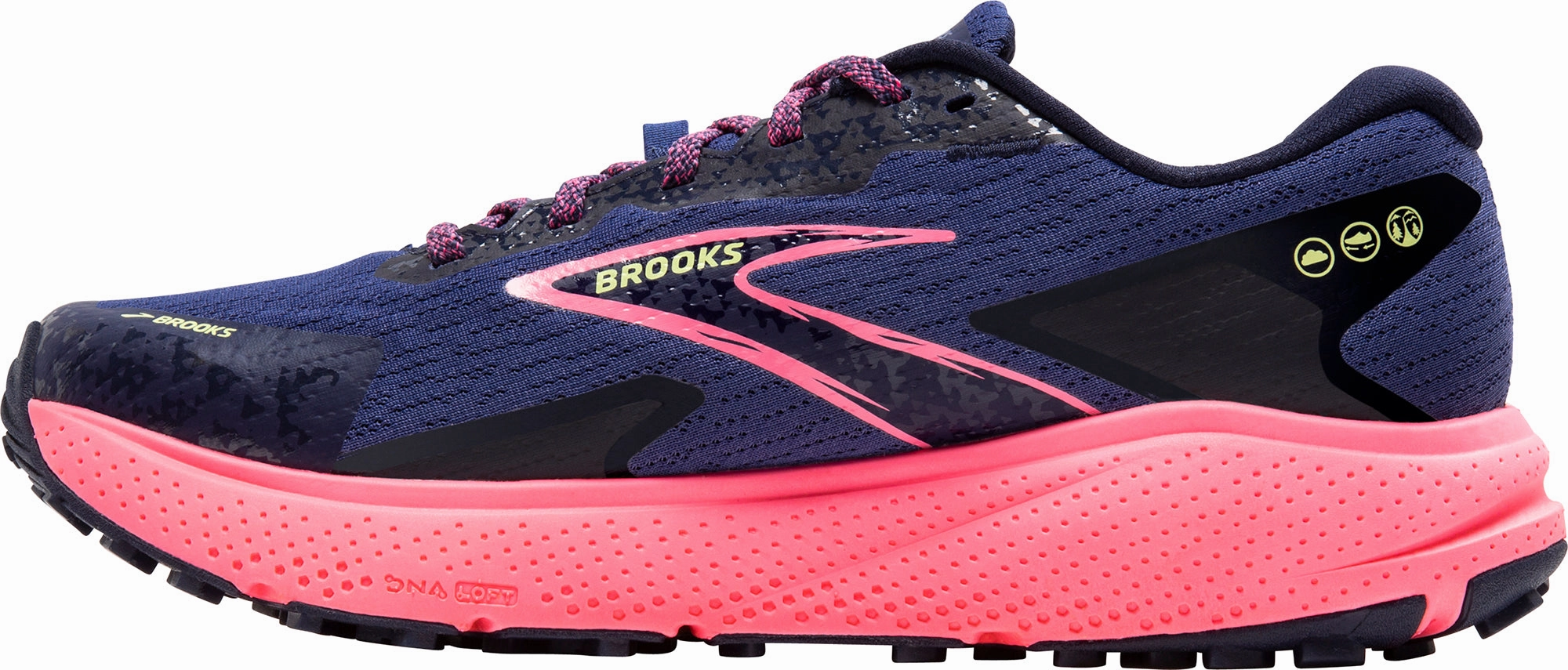 Brooks Divide 5 GORE-TEX Womens Trail Running Shoes - Blue Rollbar Stability System coastal shoes