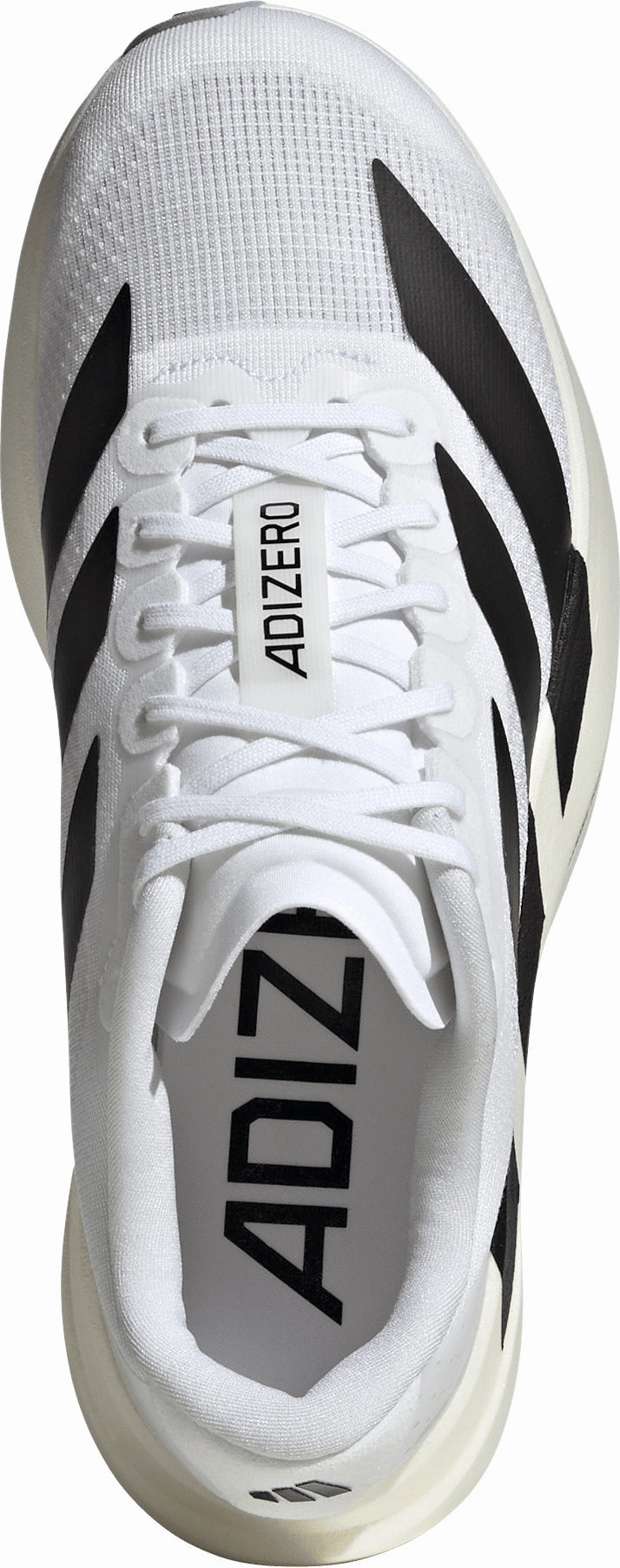 adidas Adizero EVO SL Womens Running Shoes - White running in a ditch area shoes traction - enhanced shoe features