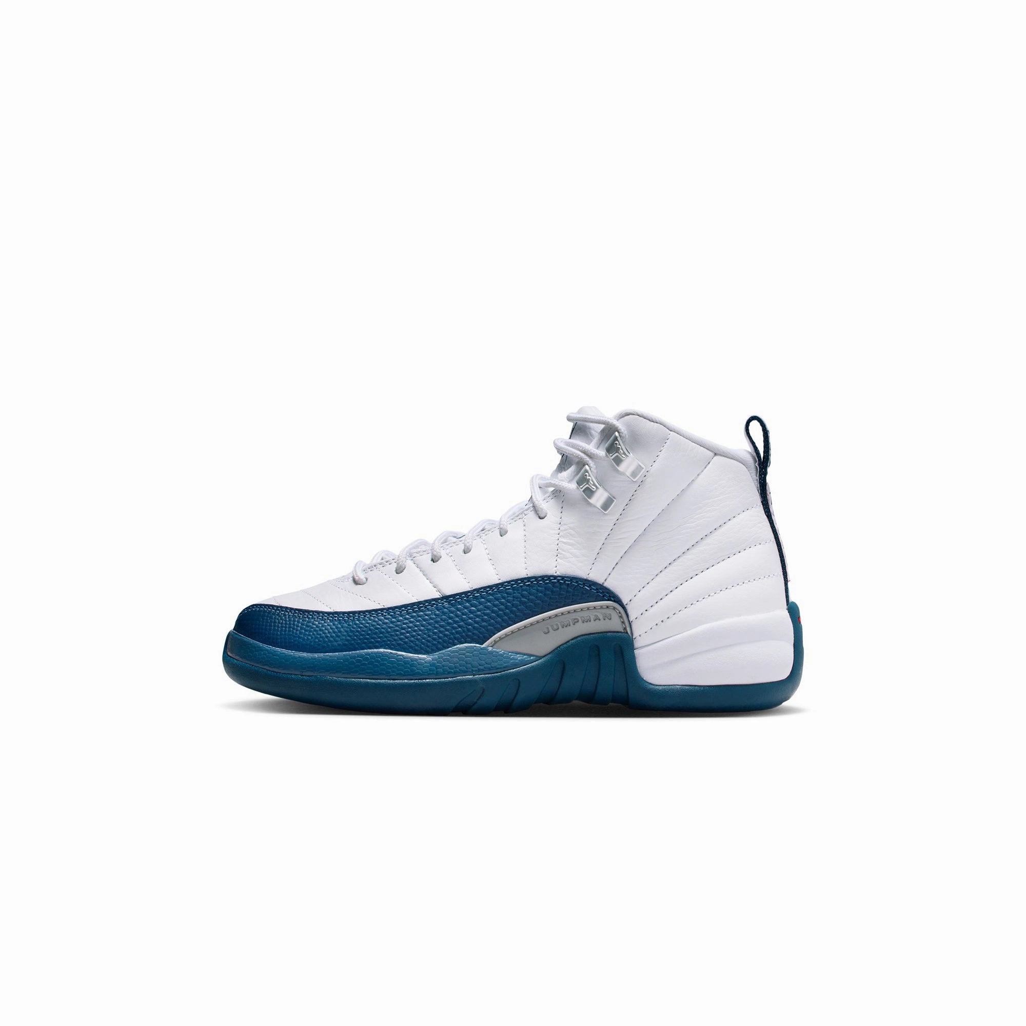 Air Jordan 12 Kids "French Blue" Shoes matte leather shoes Soft midsoles