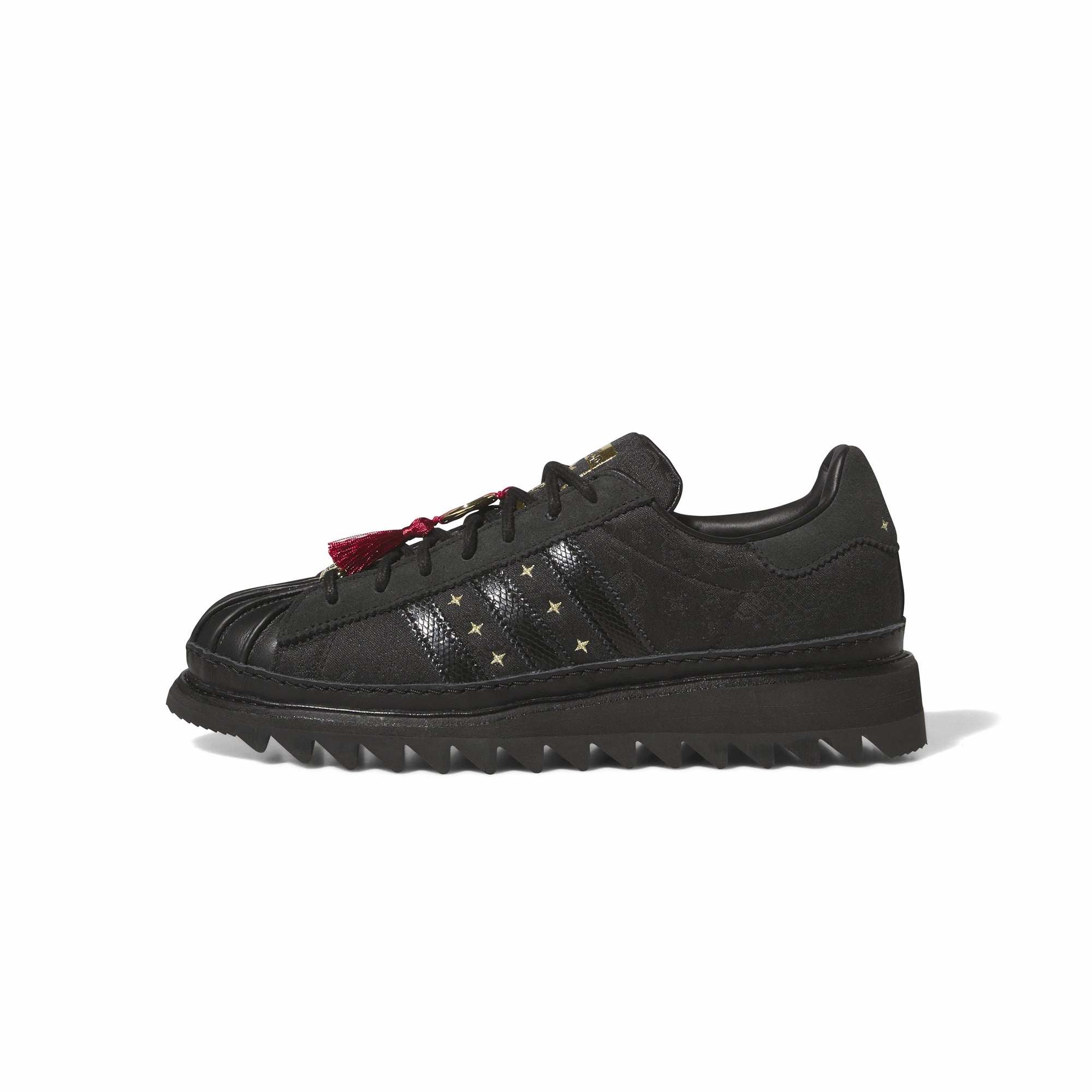 Athletic Look Hygienic Insole Adidas x CLOT Mens Superstar "Lunar New Year" Shoes