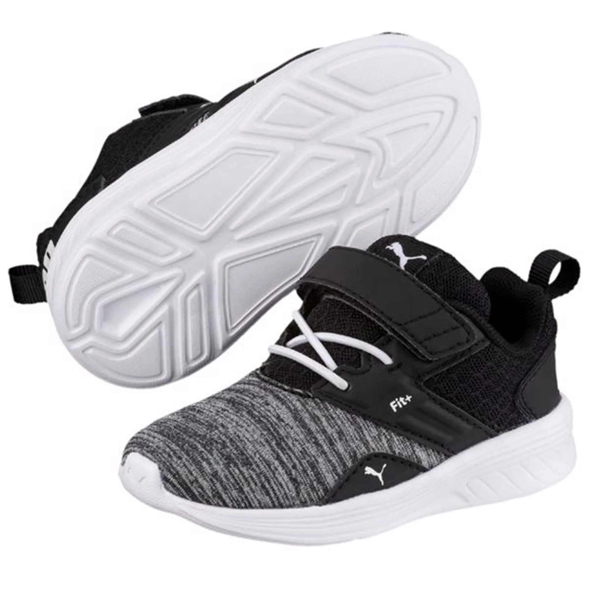 Puma Comet V Infant Sneakers White/Black Low Impact Sole