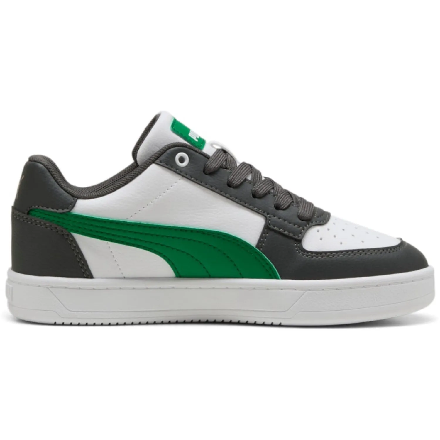 Precision Bonded Overlays Recycled Rubber Sole Puma Gray Caven 2.0 Jr Sneakers