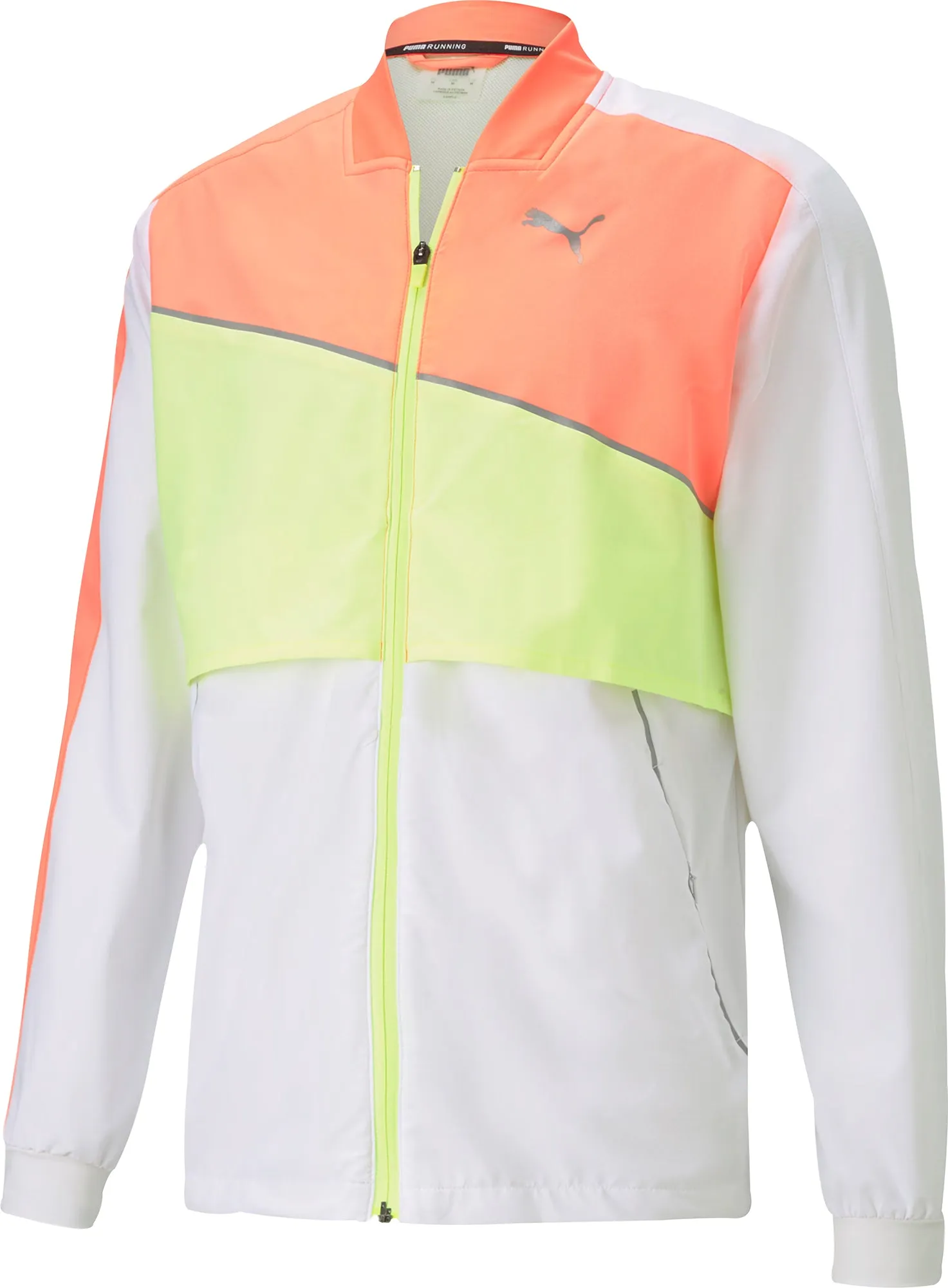 Puma Lite Woven Ultra Mens Running Jacket - White Argue StretchMaterial