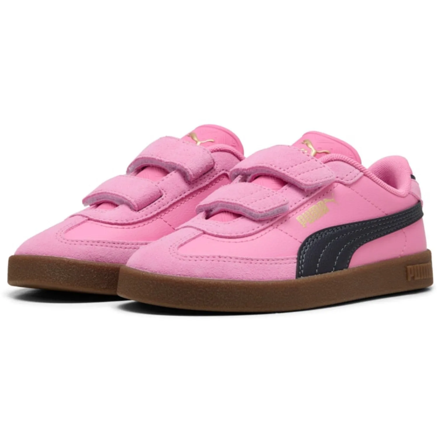 Puma Pink Puma Club II Era V PS Sneakers Recycled Material Options Commuter Ready