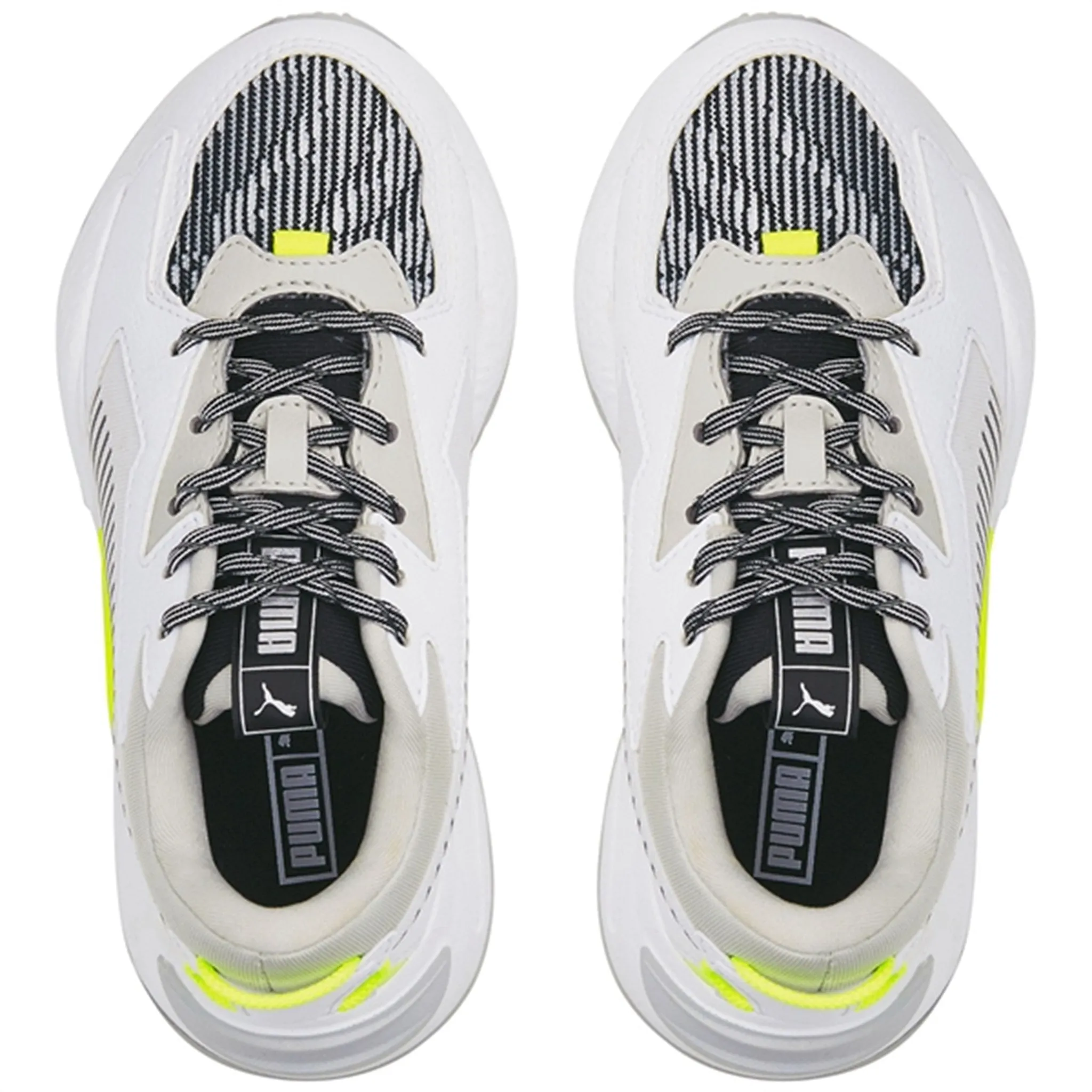 Puma RS-Z Visual Effects White Black Yellow Alert Comfort Slip
