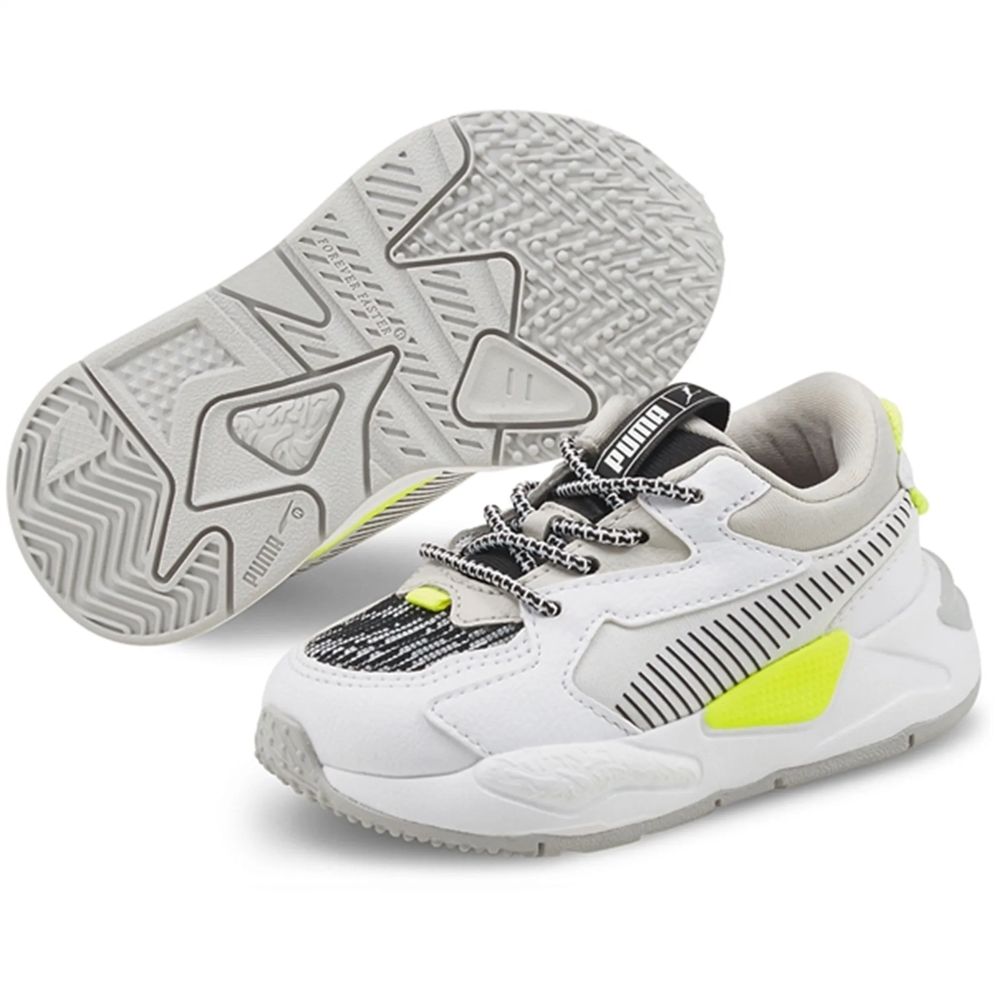 Loose Fit Heel Stabilizer Puma RS-Z Visual Effects White Black Yellow Alert