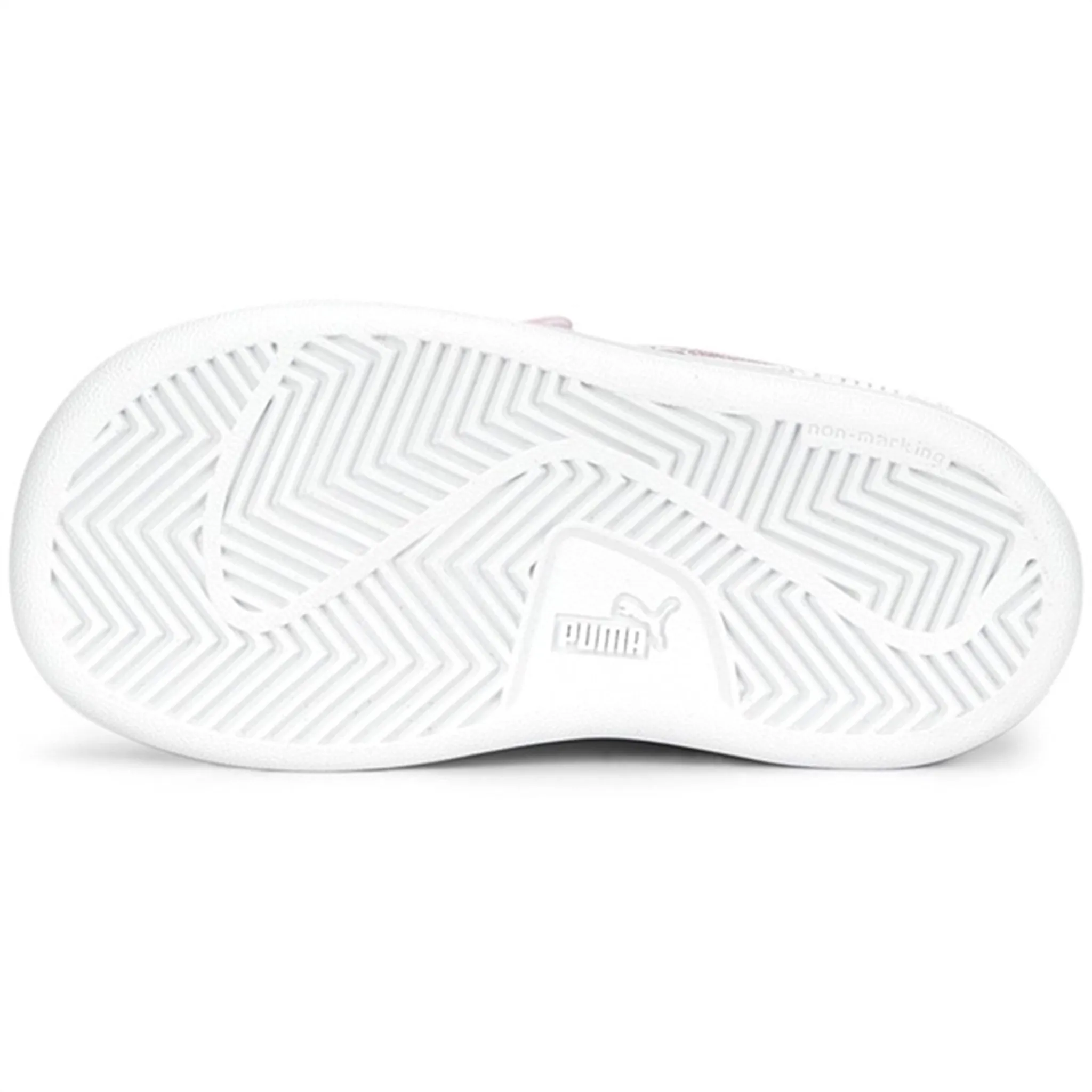 Flexible Outsole Flexure Well Cushioned Puma Smash v2 Glitz Glam V Inf Pearl Pink-White Sneakers